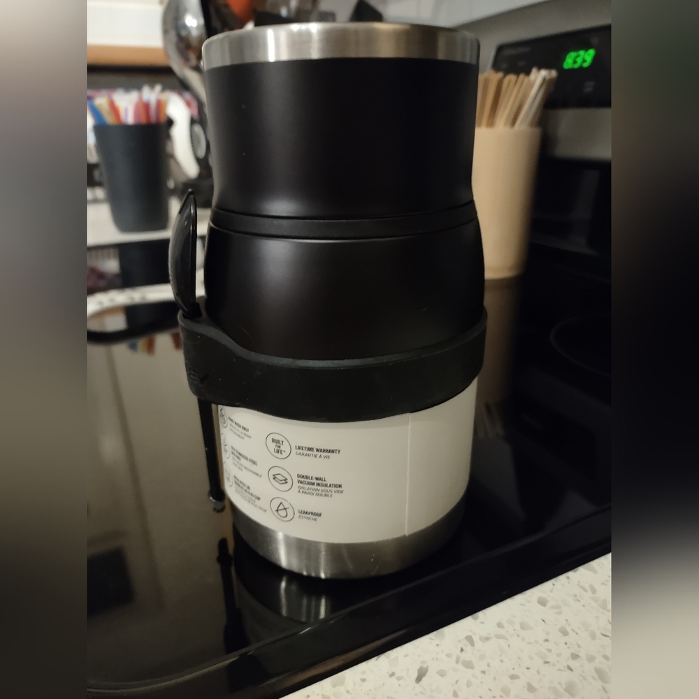 NWT Black Stanley ADVENTURE TO-GO FOOD JAR + SPORK | 24 OZ